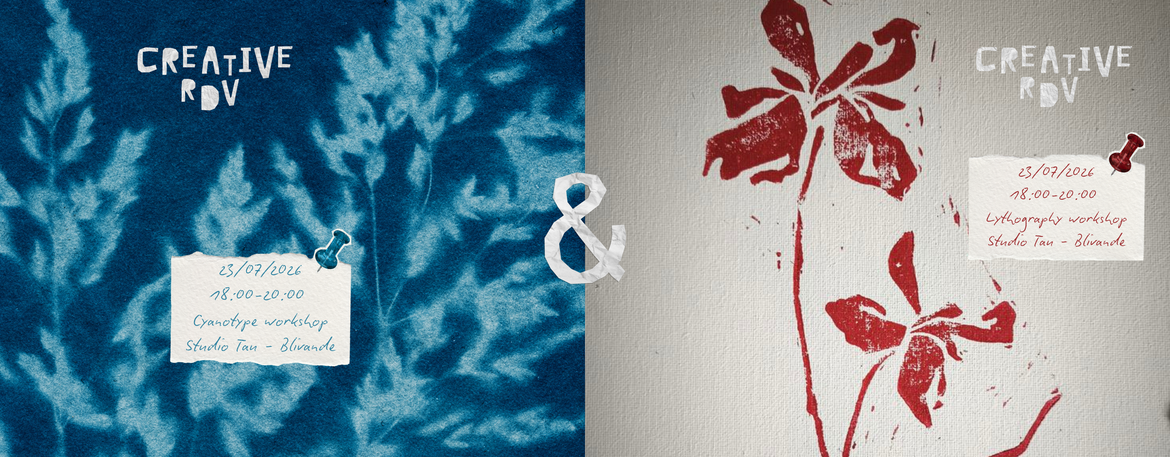 Creative Rendez-Vous  Postcard Workshop (Cyanotype+Lithography)